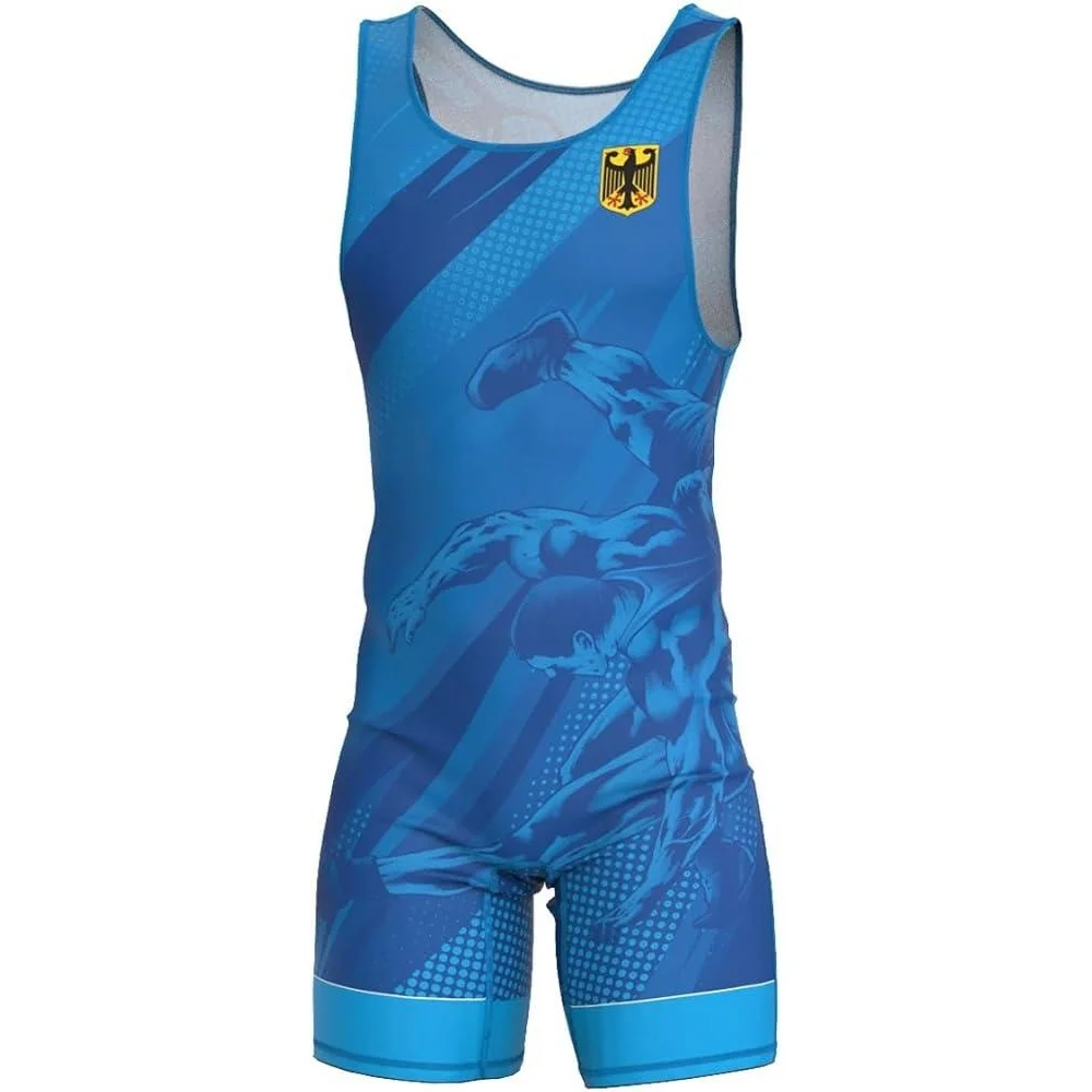 Running Gear Essential - Mens Wrestling Singlet Uniform Advanced Singlets