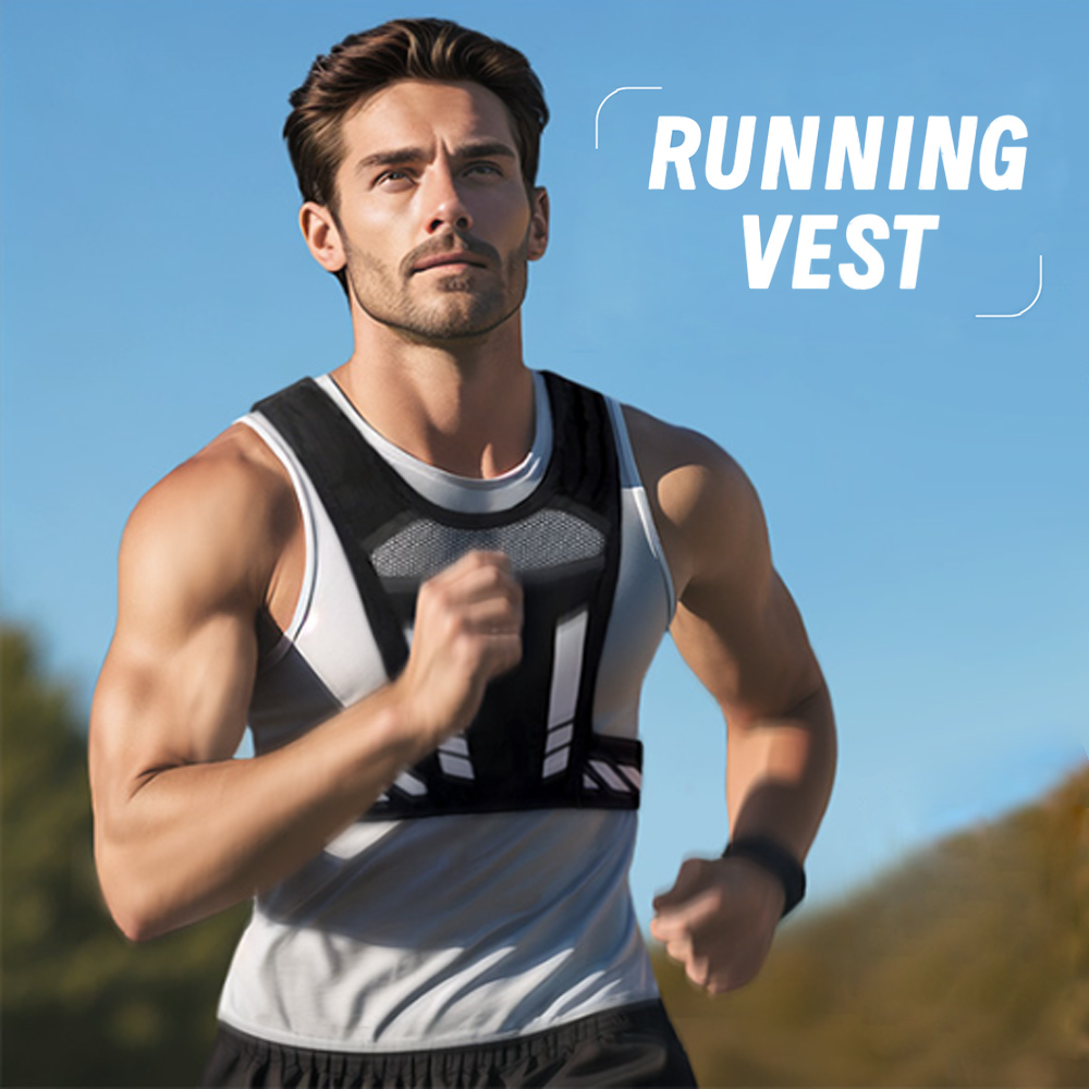 Reflective Running Vest with P - Running Gear Essential ulasan dan harga